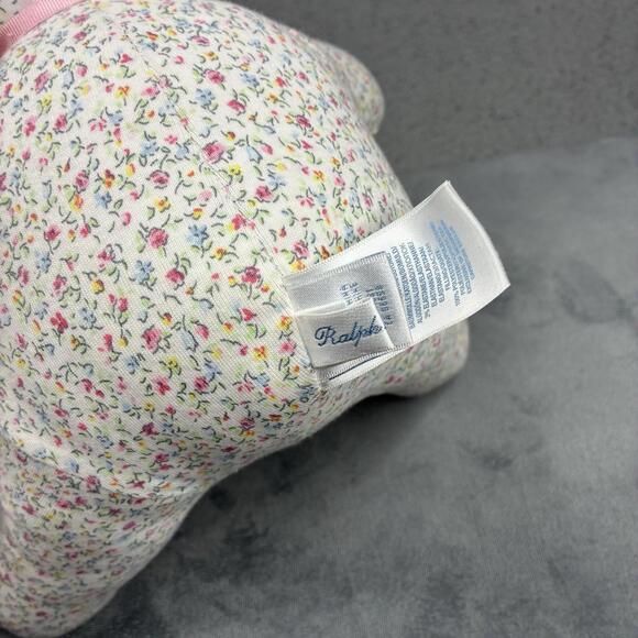 Ralph Lauren Baby Polo Floral Pastel Plush Stuffed Teddy Bear 9” - Picture 7 of 9